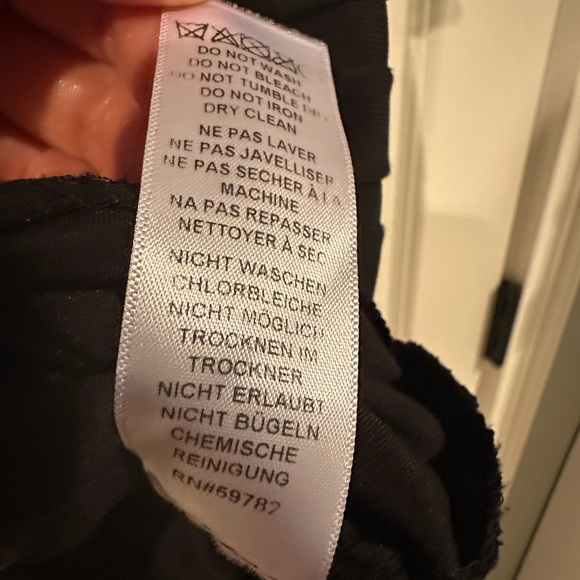 EUC | Adrianna Papell Chiffon drape overlay banded cocktail dress in Black - Picture 5 of 6